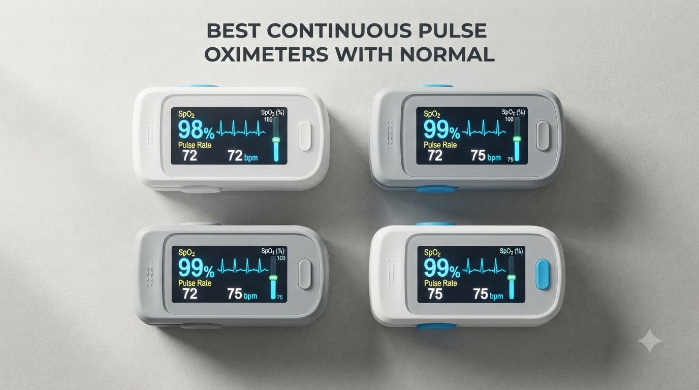 best continuous pulse oximeters with normal