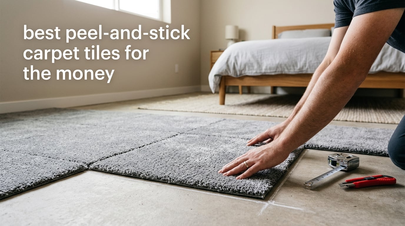 best peel-and-stick carpet tiles for the money