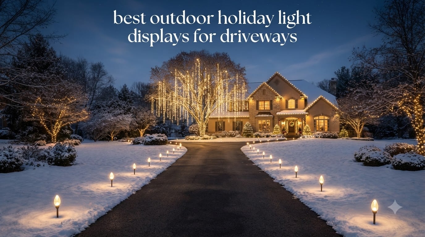 best outdoor holiday light displays for driveways
