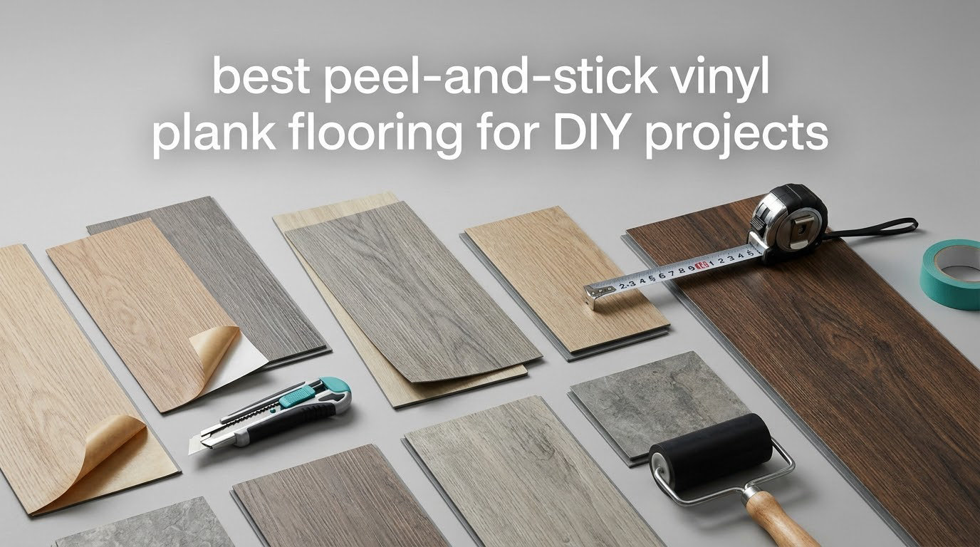 best peel-and-stick vinyl plank flooring for DIY projects