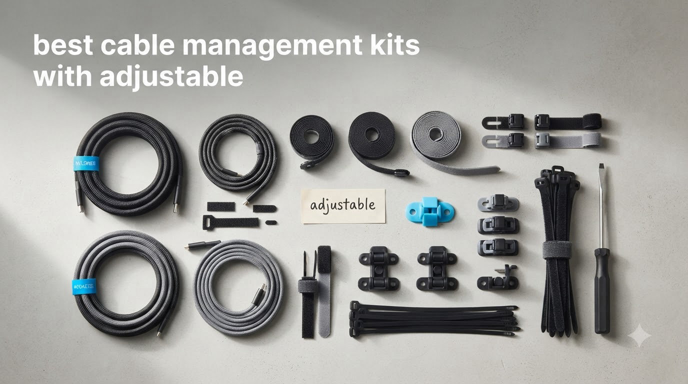 best cable management kits with adjustable
