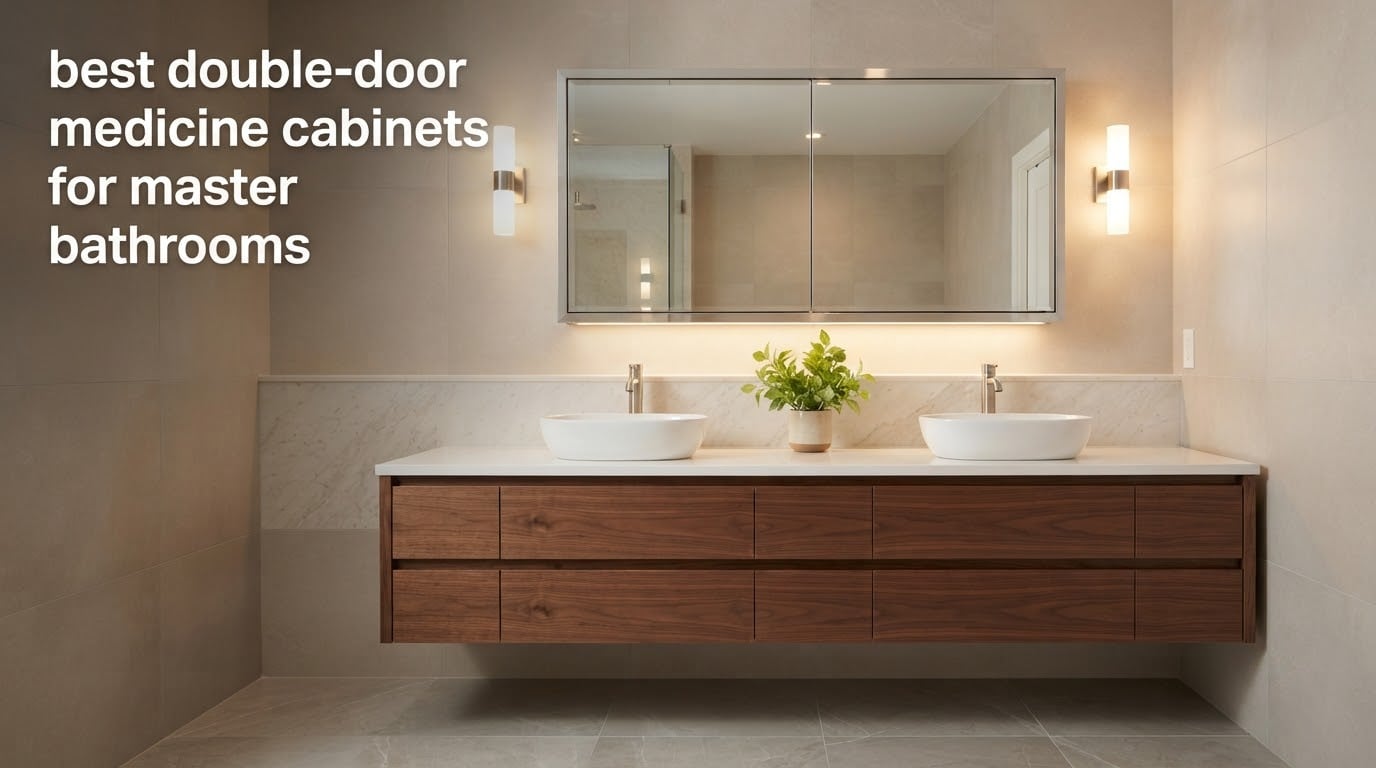 best double-door medicine cabinets for master bathrooms