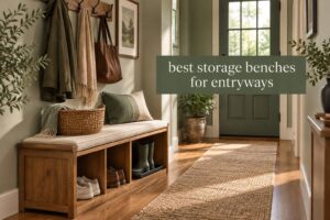 best storage benches for entryways