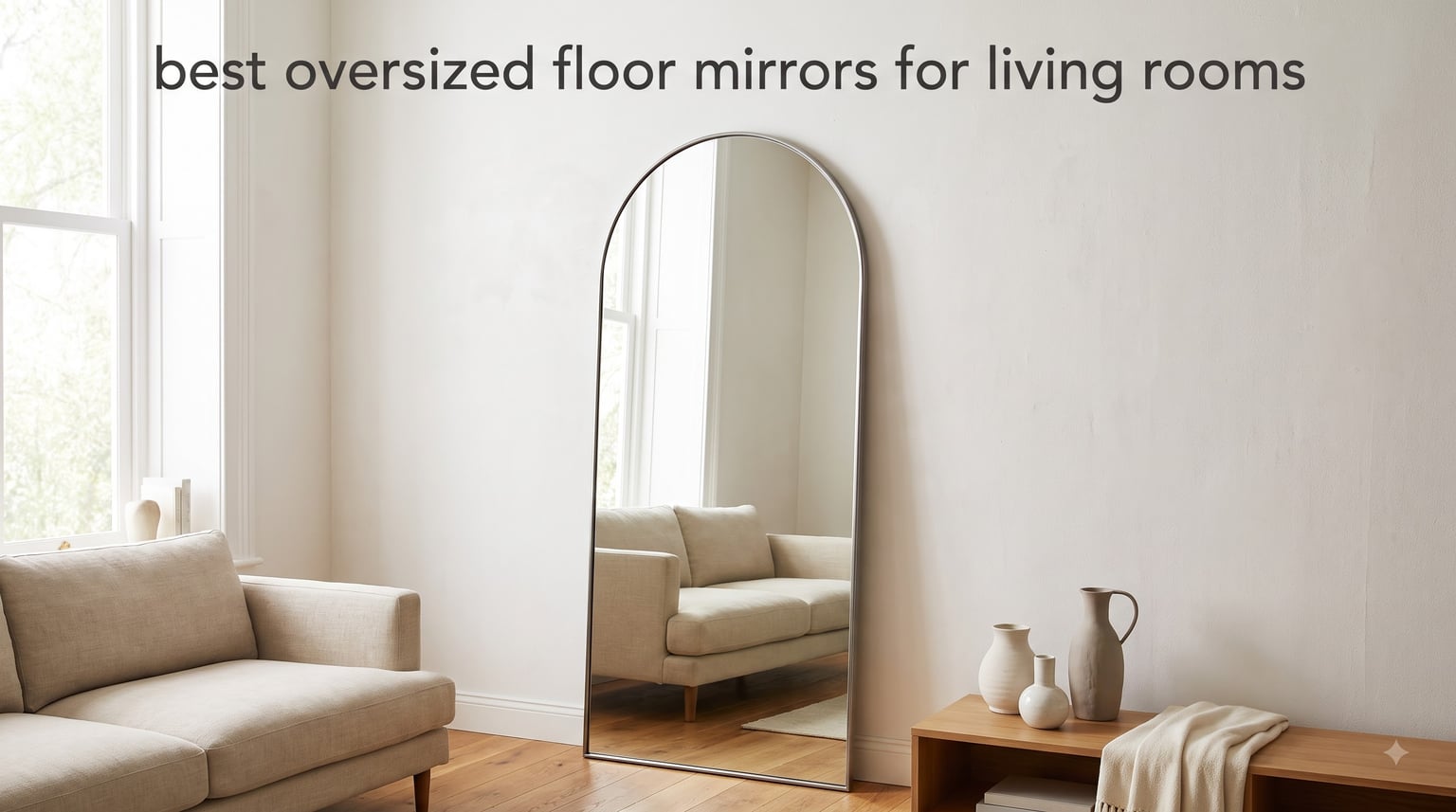 best oversized floor mirrors for living rooms