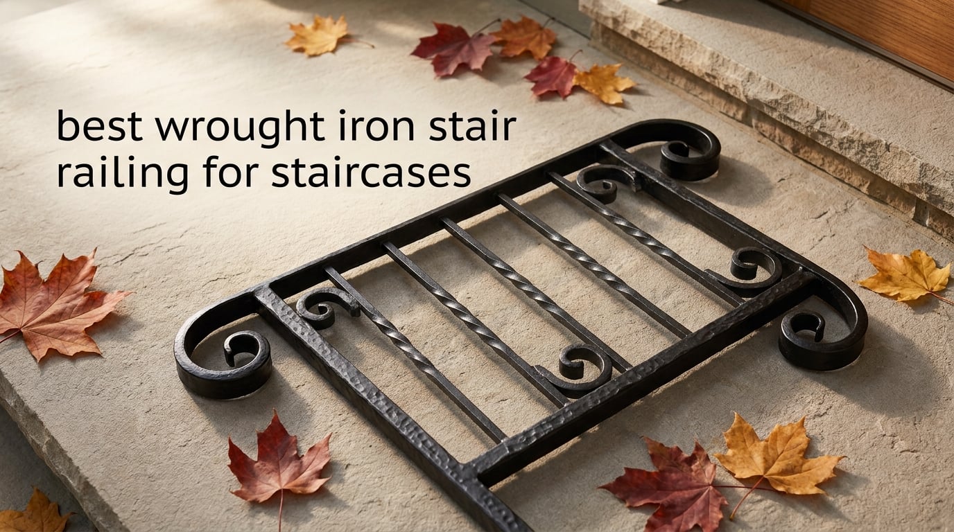 best wrought iron stair railing for staircases
