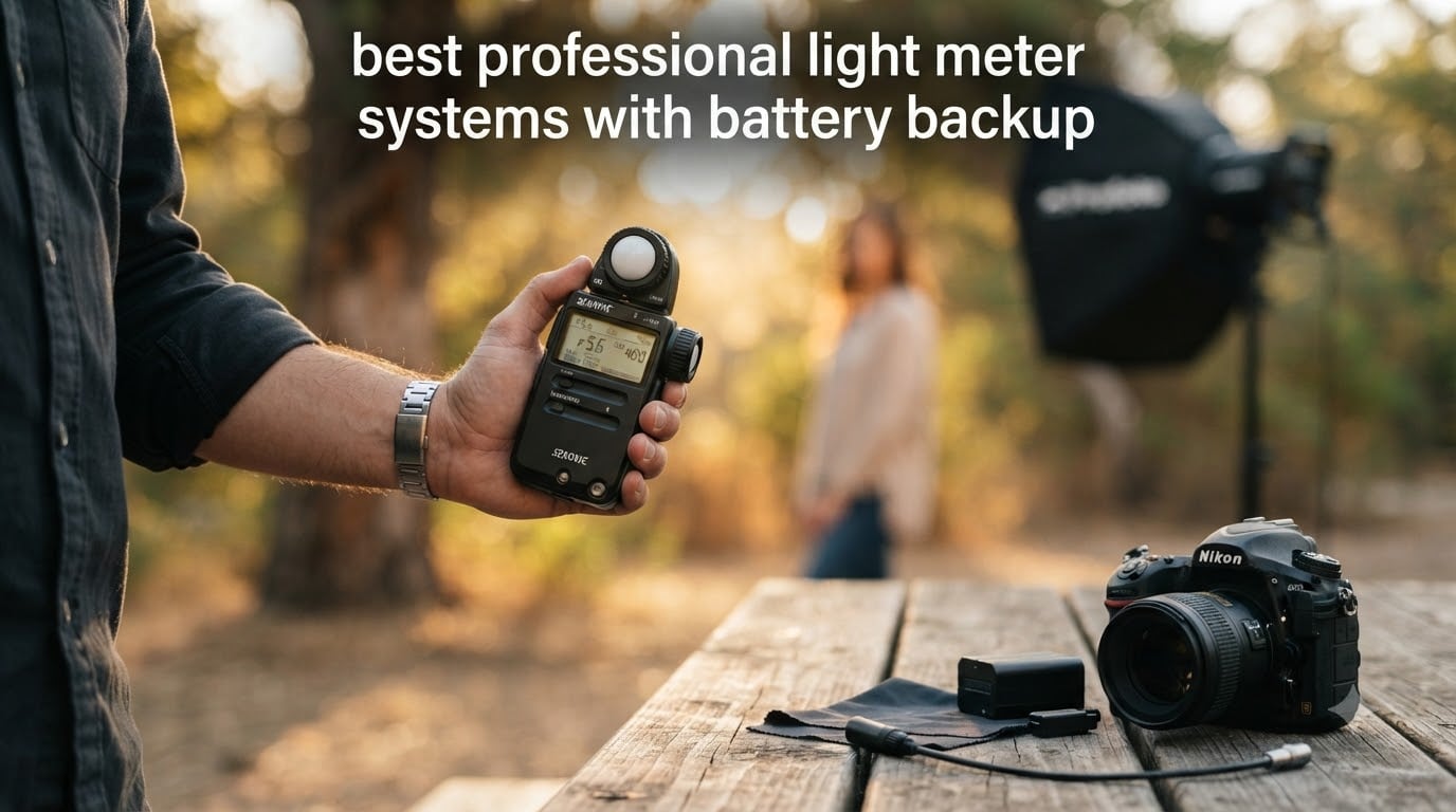 best professional light meter systems with battery backup
