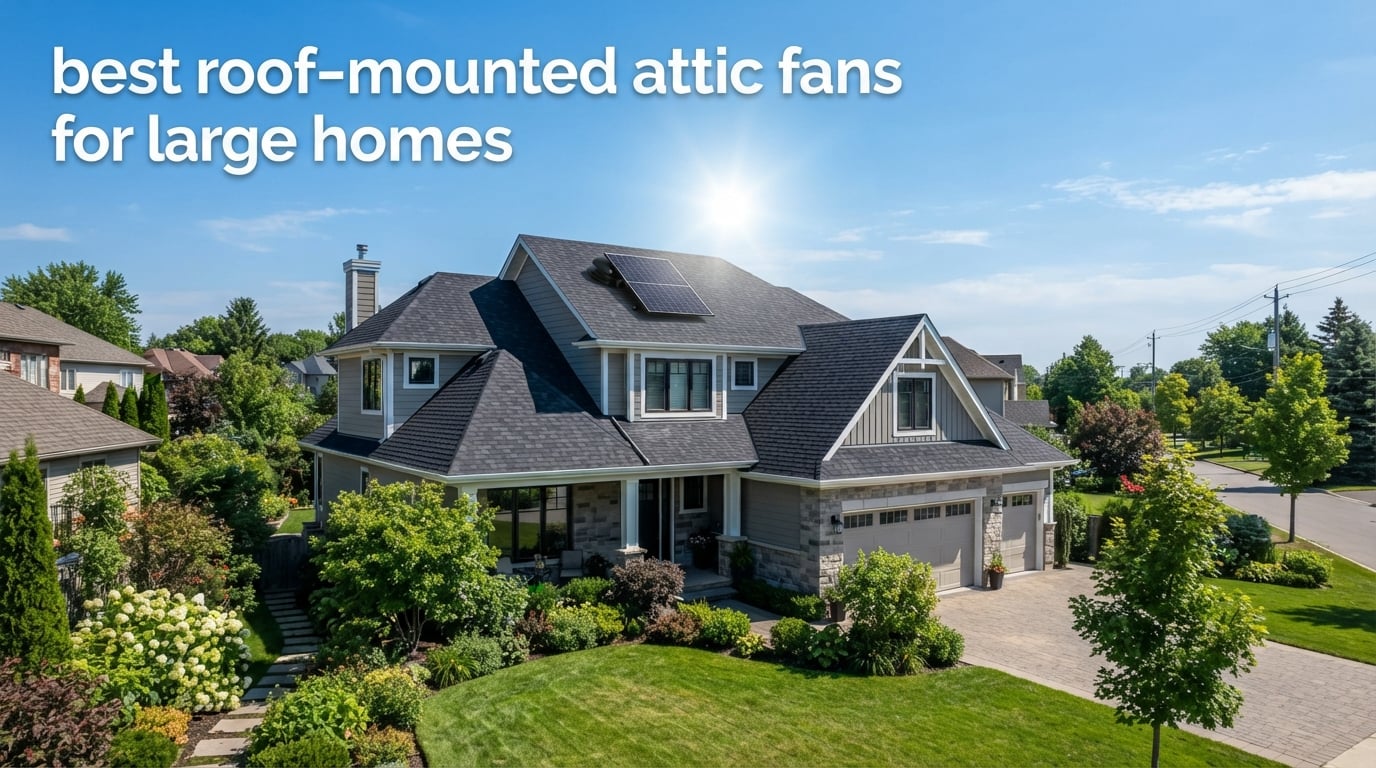 best roof-mounted attic fans for large homes
