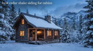 best cedar shake siding for cabins