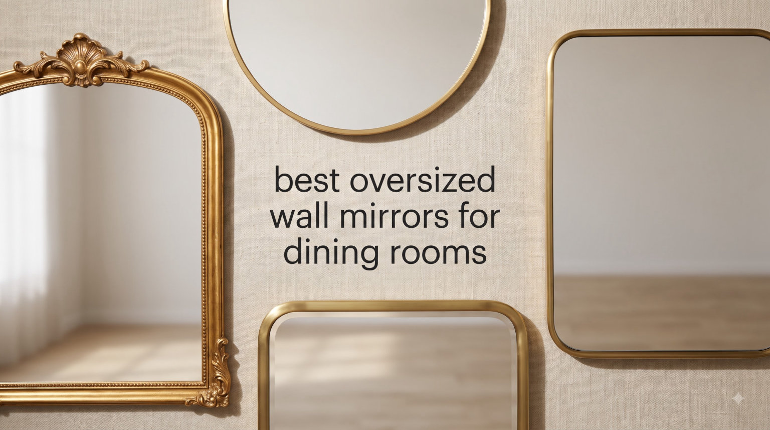 best oversized wall mirrors for dining rooms