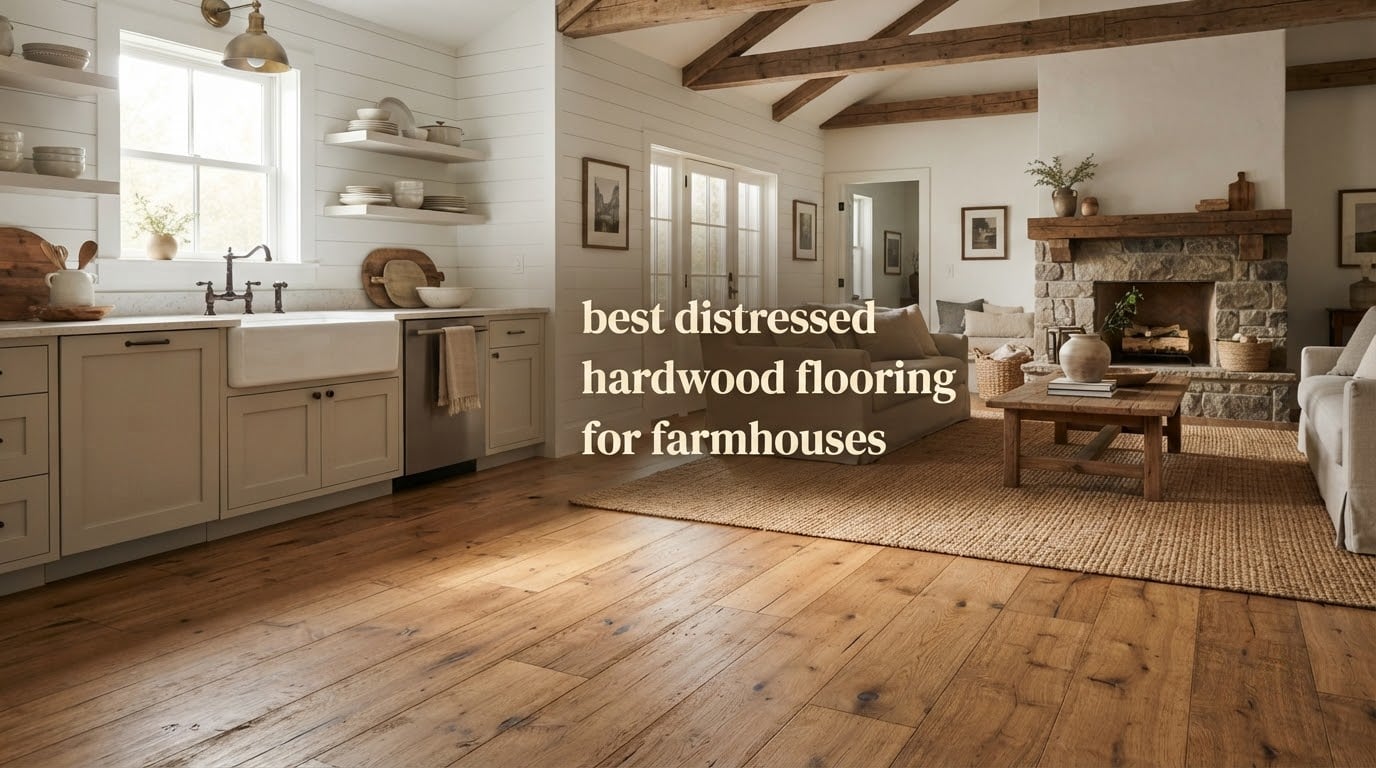 best distressed hardwood flooring for farmhouses