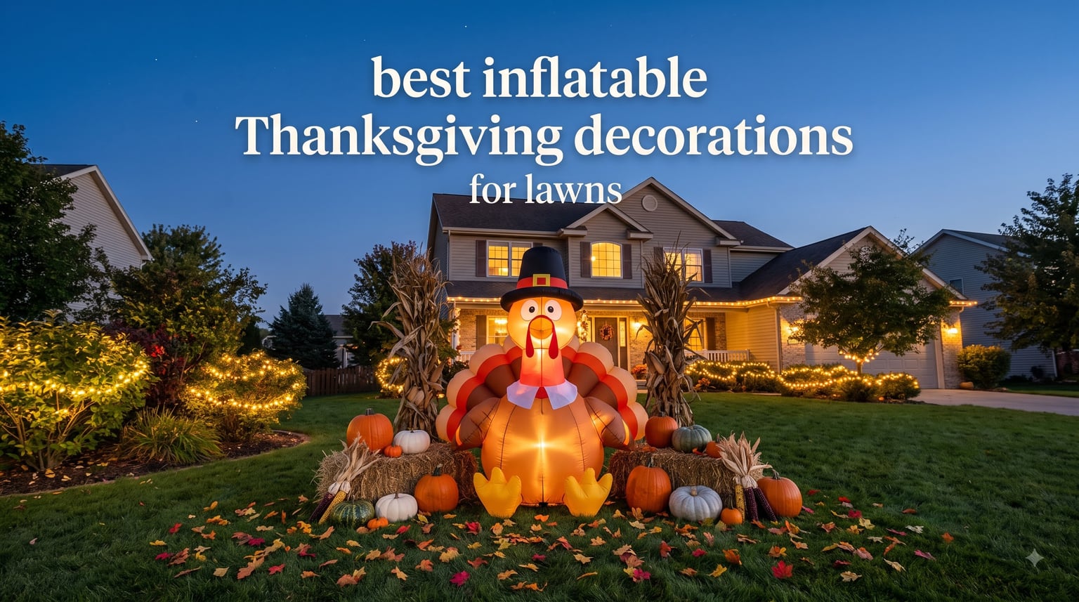 best inflatable Thanksgiving decorations for lawns