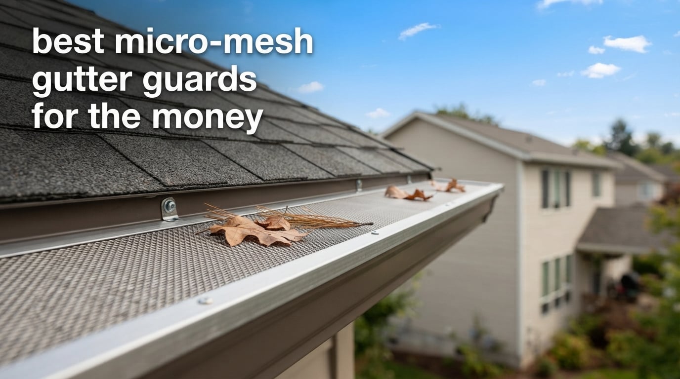 best micro-mesh gutter guards for the money