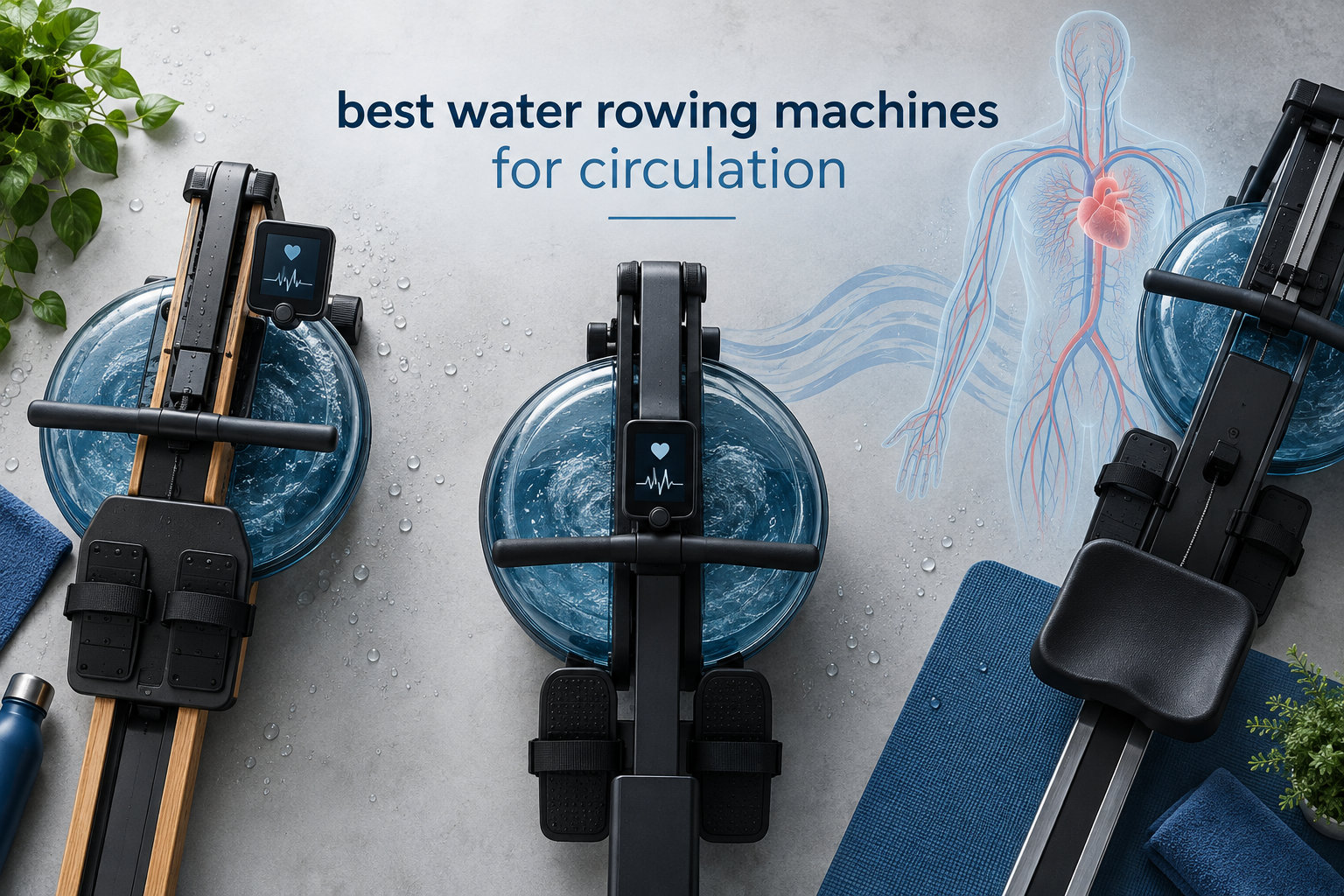 best water rowing machines for circulation