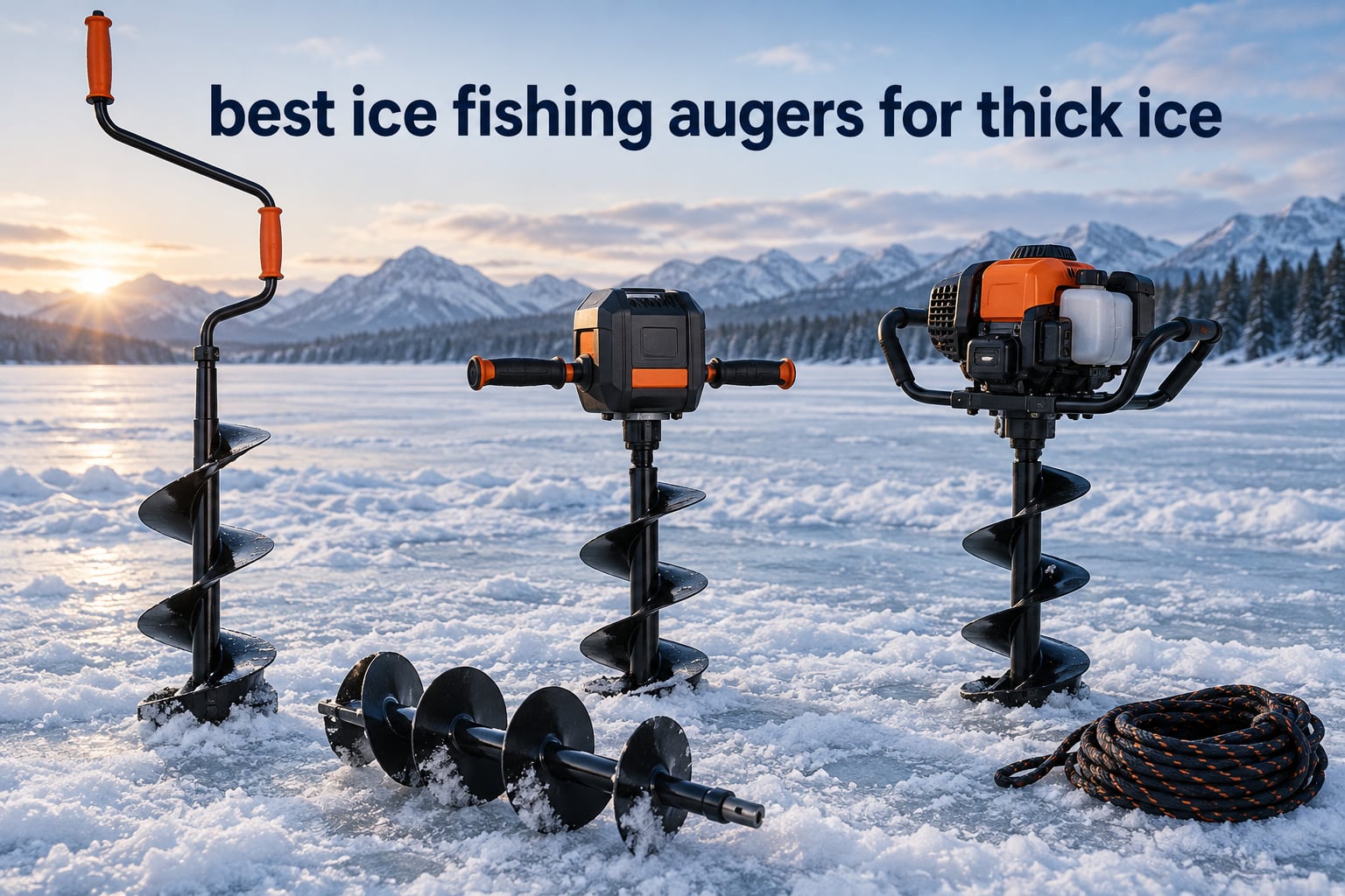best ice fishing augers for thick ice