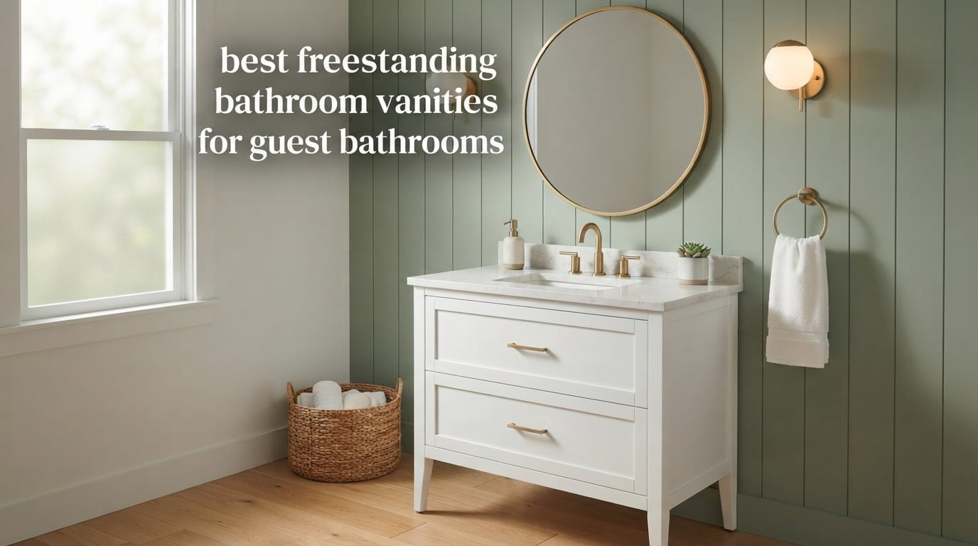 best freestanding bathroom vanities for guest bathrooms