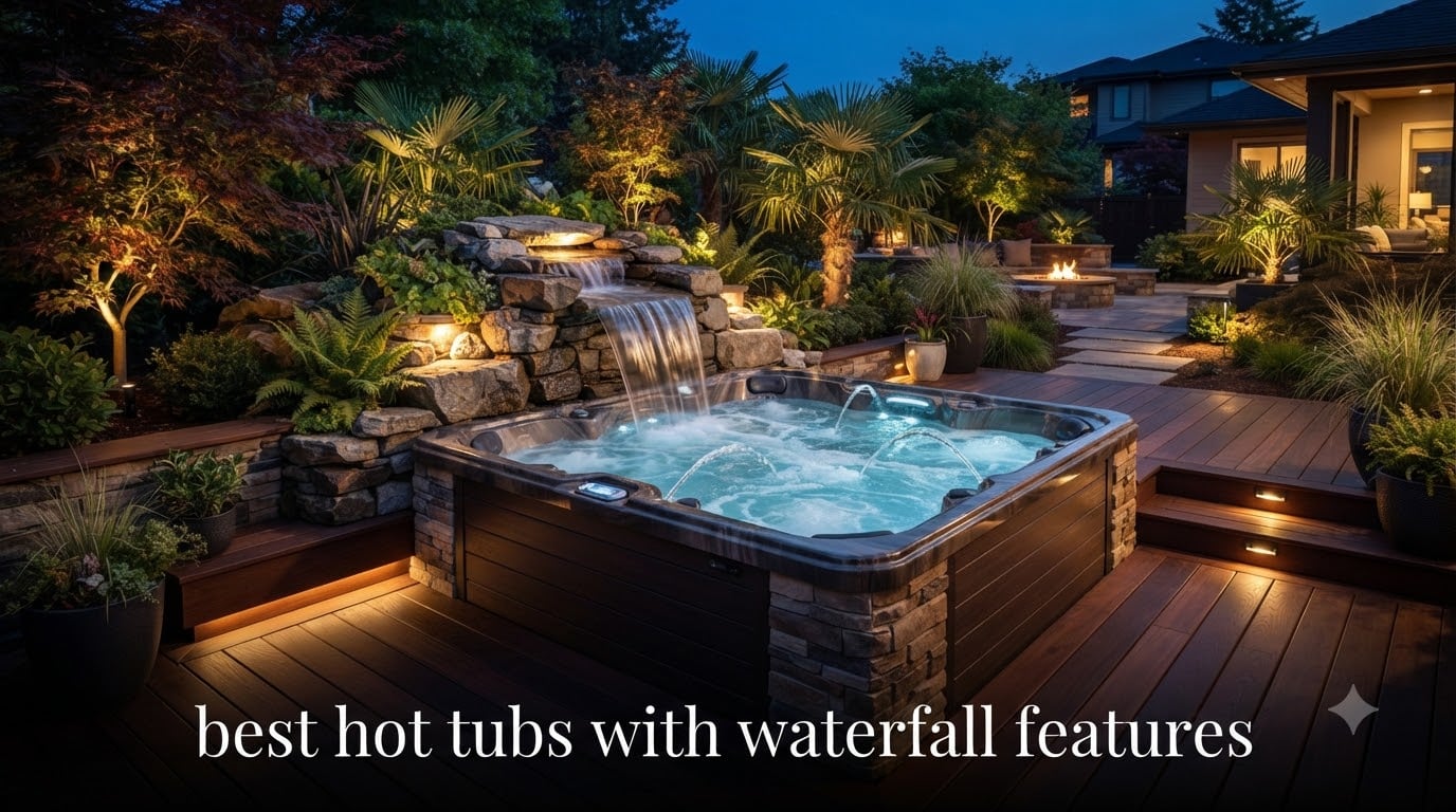 best hot tubs with waterfall features