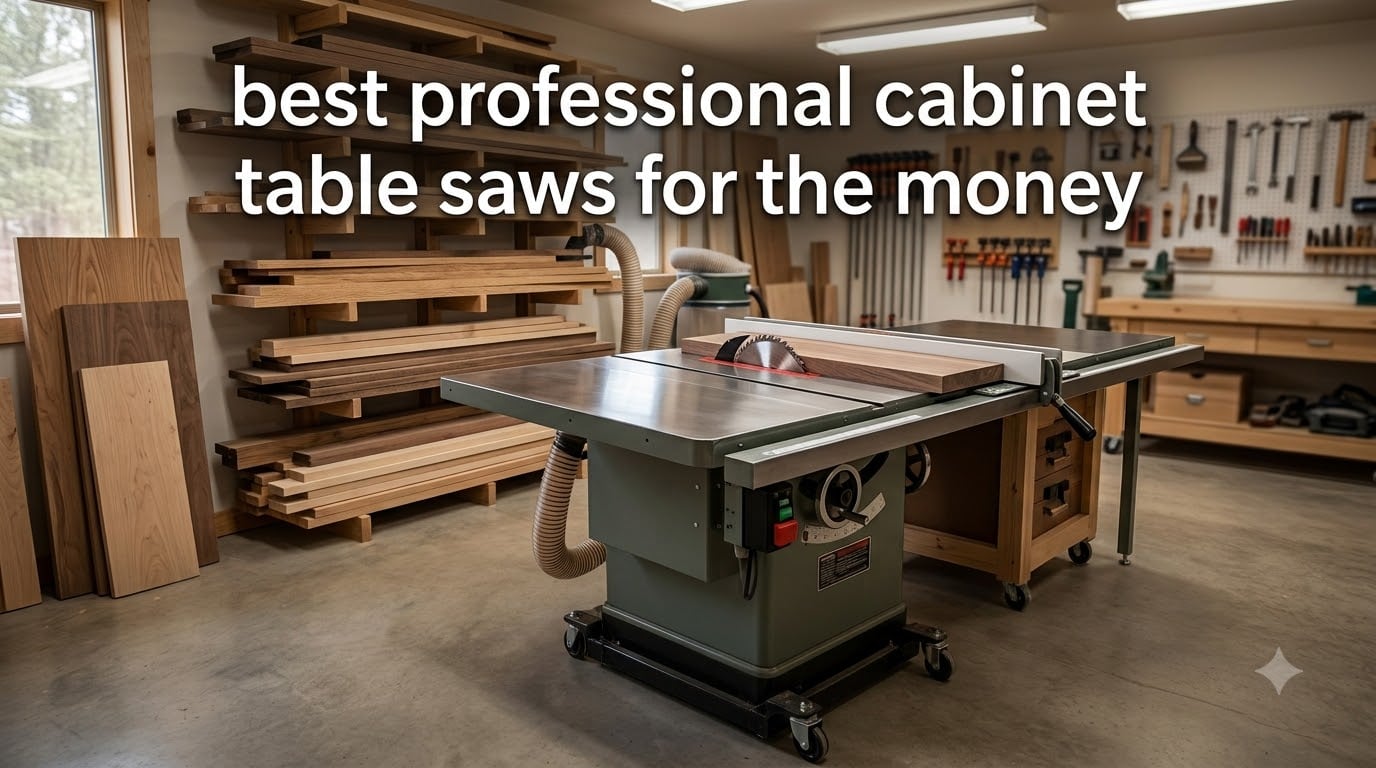 best professional cabinet table saws for the money