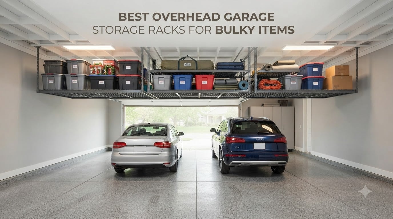 best overhead garage storage racks for bulky items