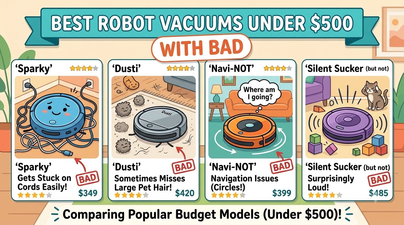 best robot vacuums under $500 with bad