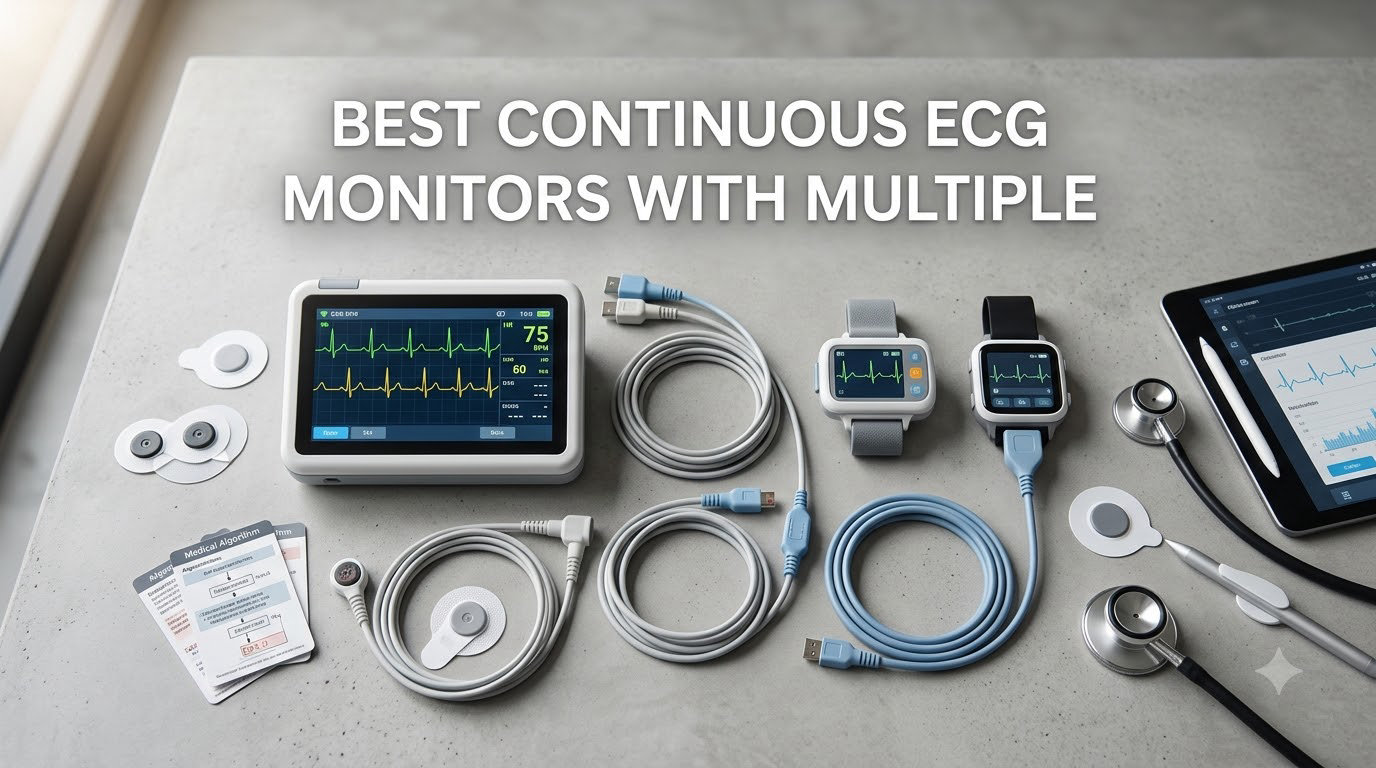 best continuous ecg monitors with multiple