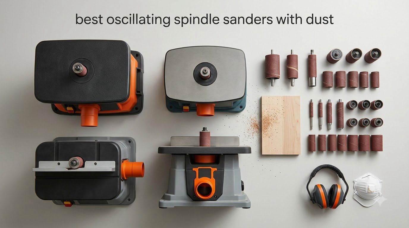 best oscillating spindle sanders with dust