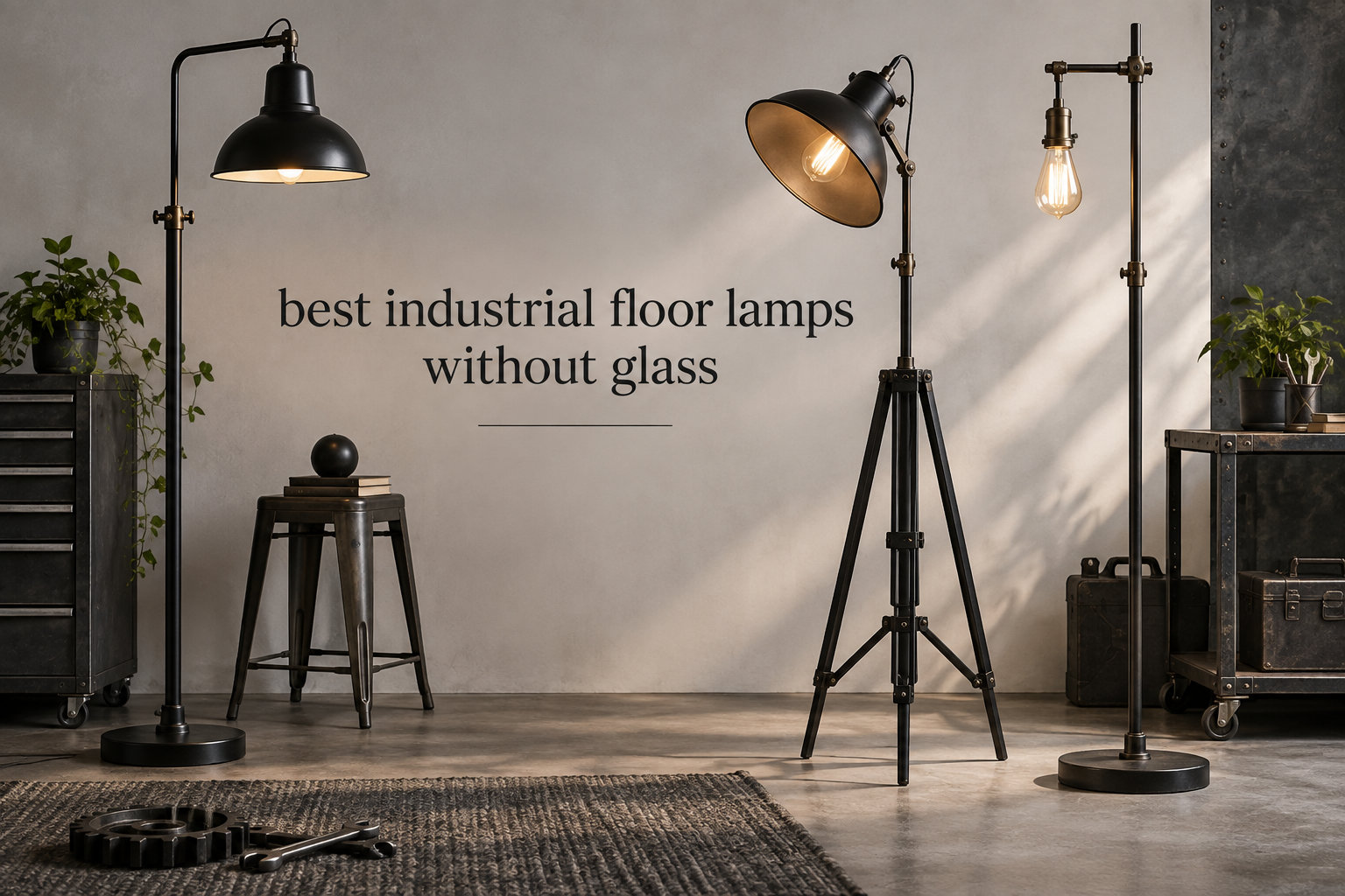 best industrial floor lamps without glass