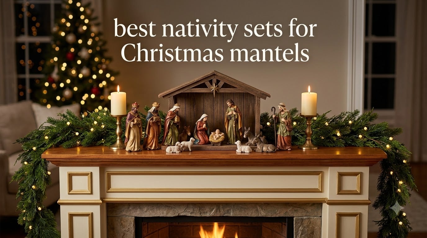 best nativity sets for Christmas mantels
