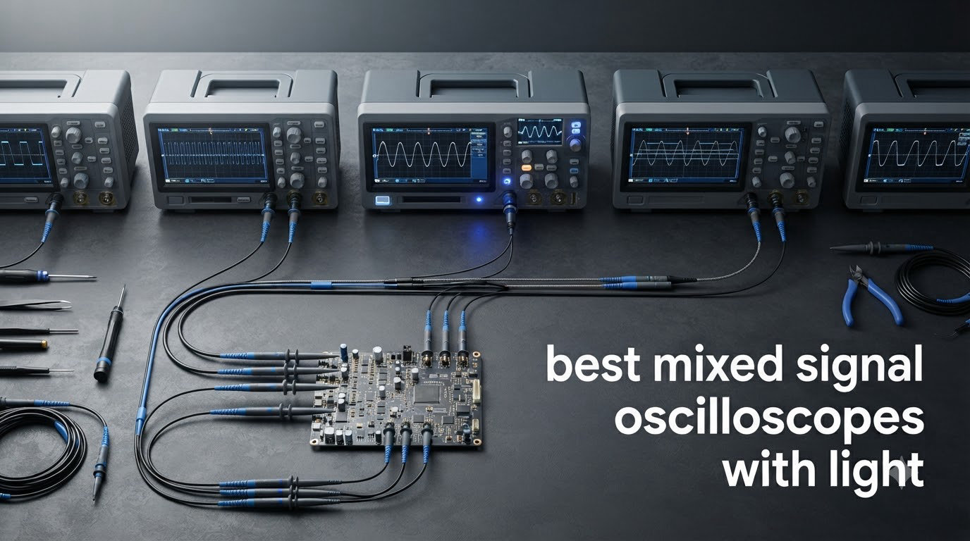 best mixed signal oscilloscopes with light