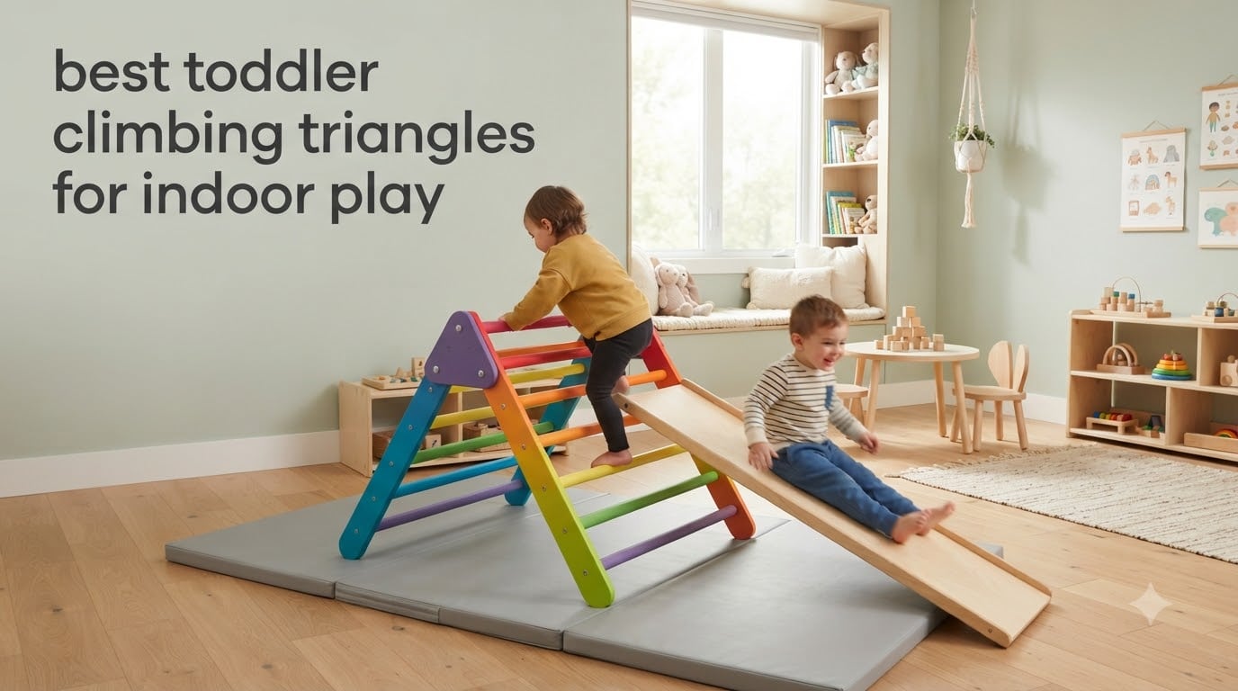 best toddler climbing triangles for indoor play