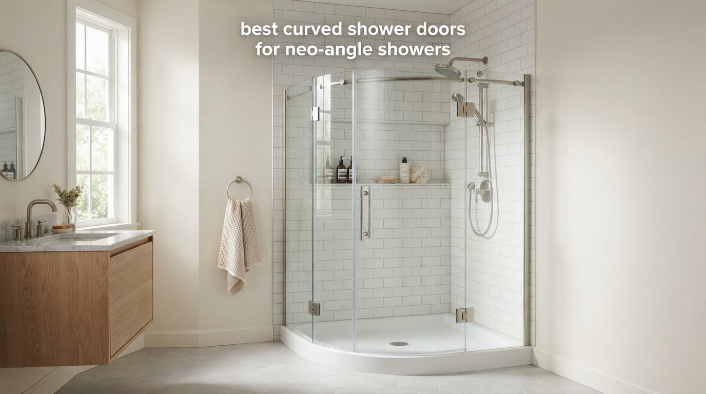 best curved shower doors for neo-angle showers