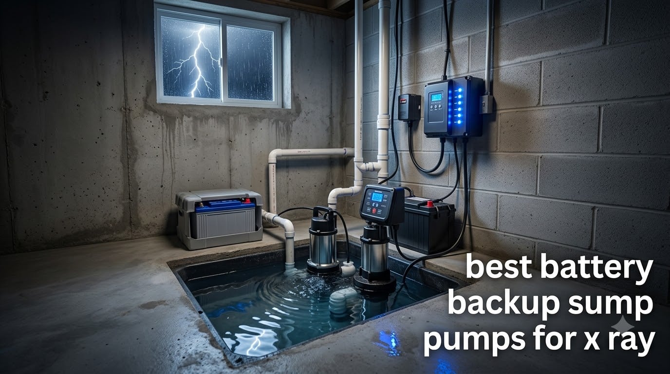 best battery backup sump pumps for x ray
