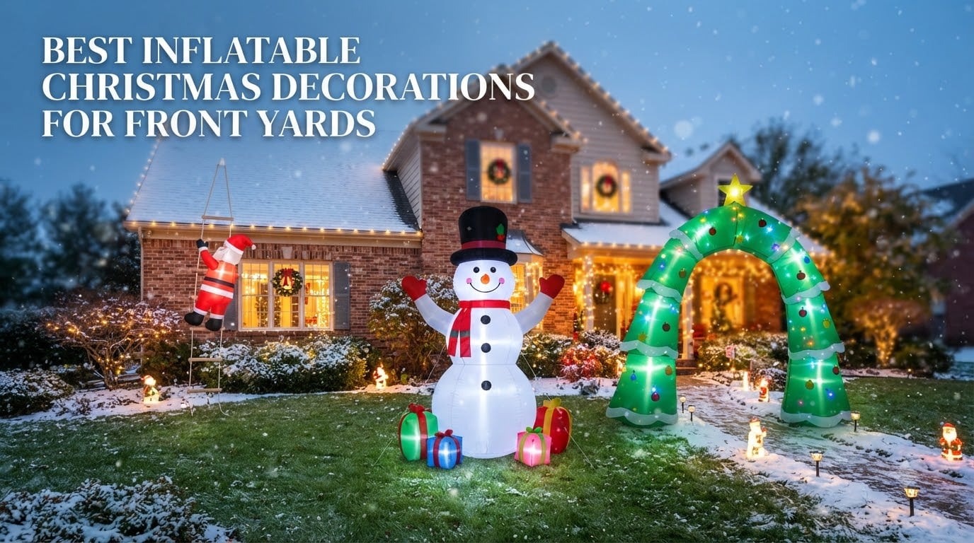 best inflatable Christmas decorations for front yards