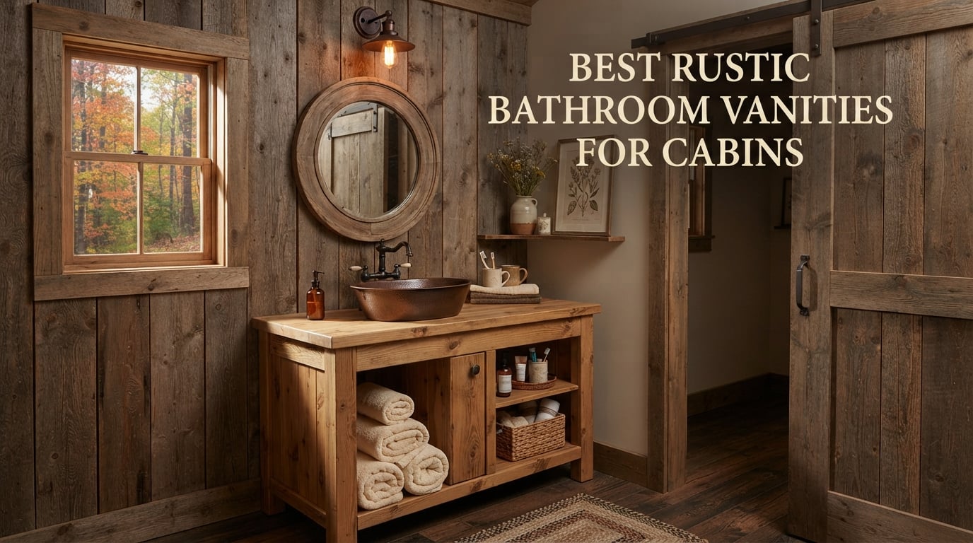 best rustic bathroom vanities for cabins