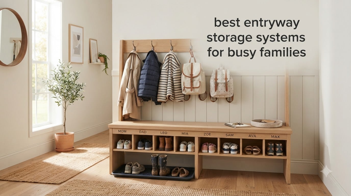 best entryway storage systems for busy families