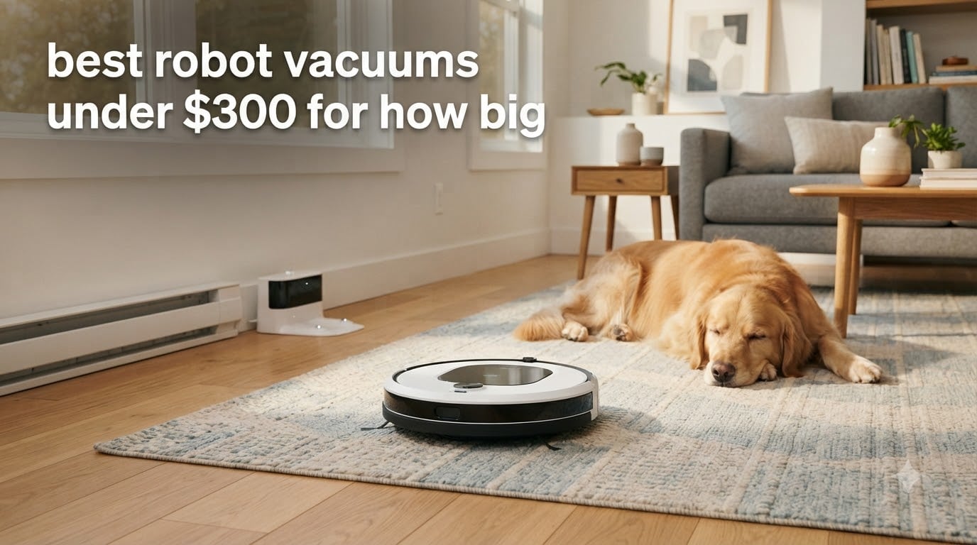 best robot vacuums under $300 for how big