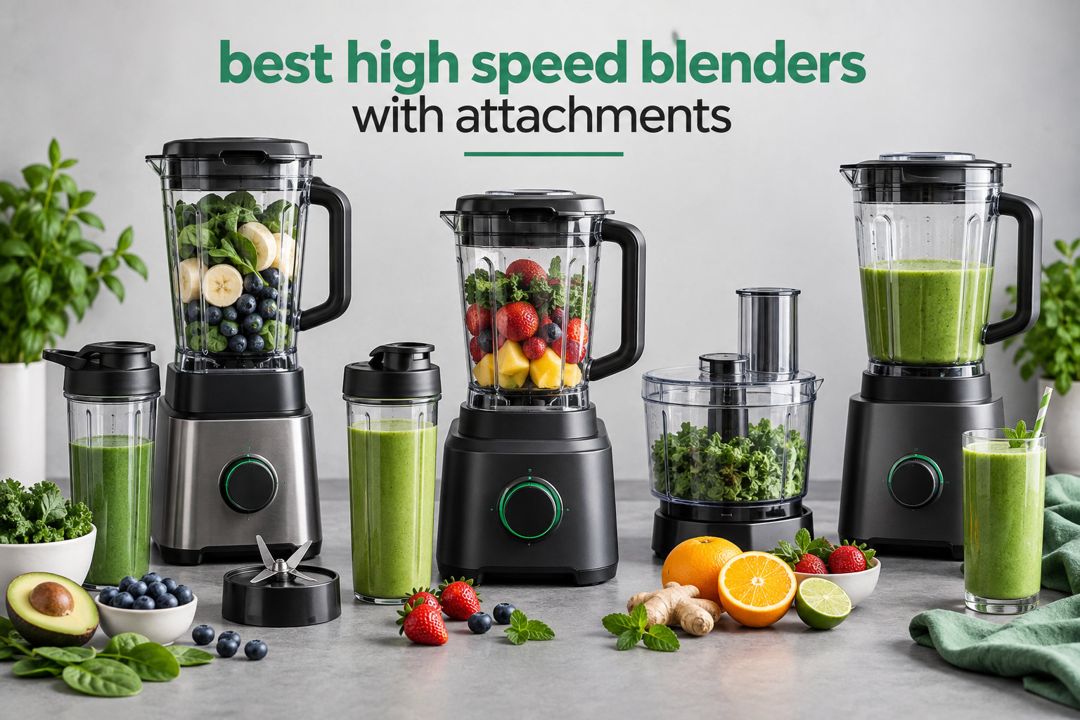 best high speed blenders with attachments
