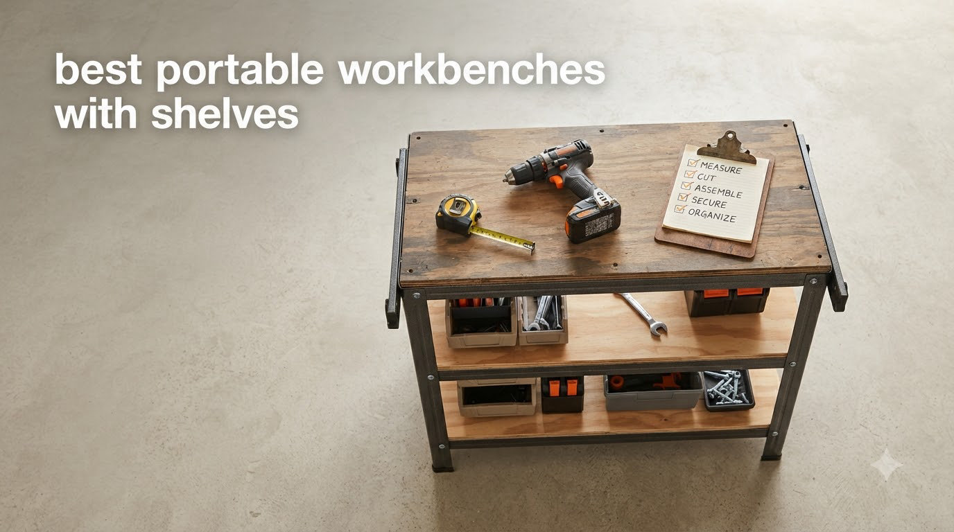 best portable workbenches with shelves
