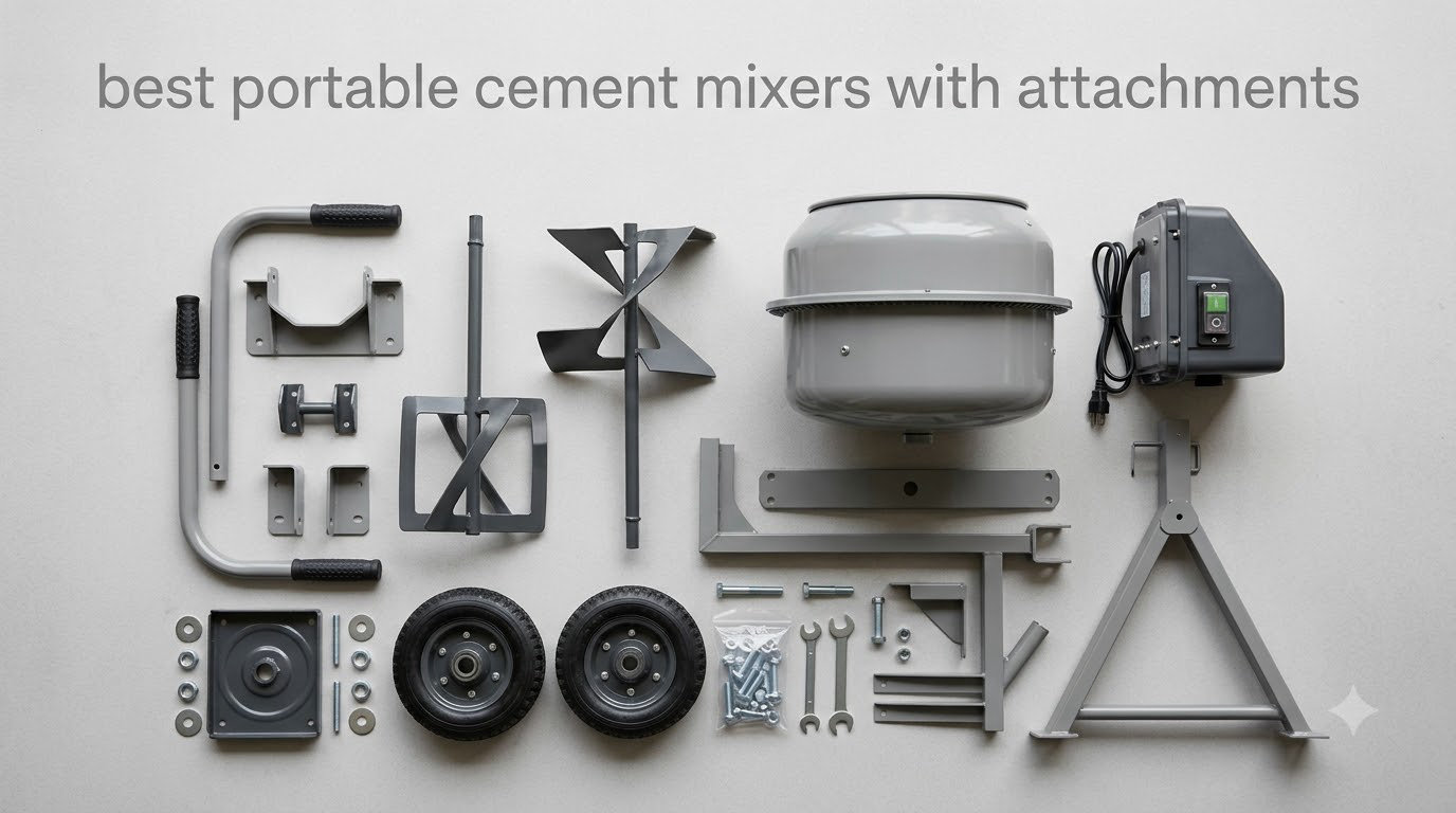 best portable cement mixers with attachments