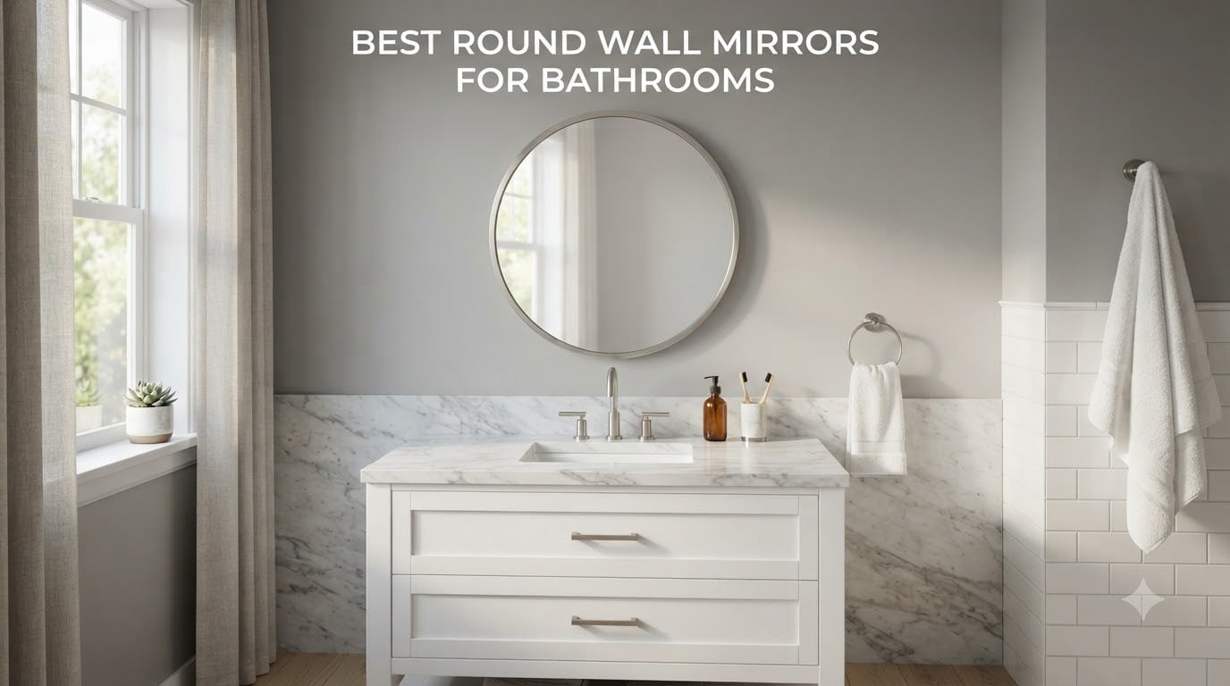 best round wall mirrors for bathrooms