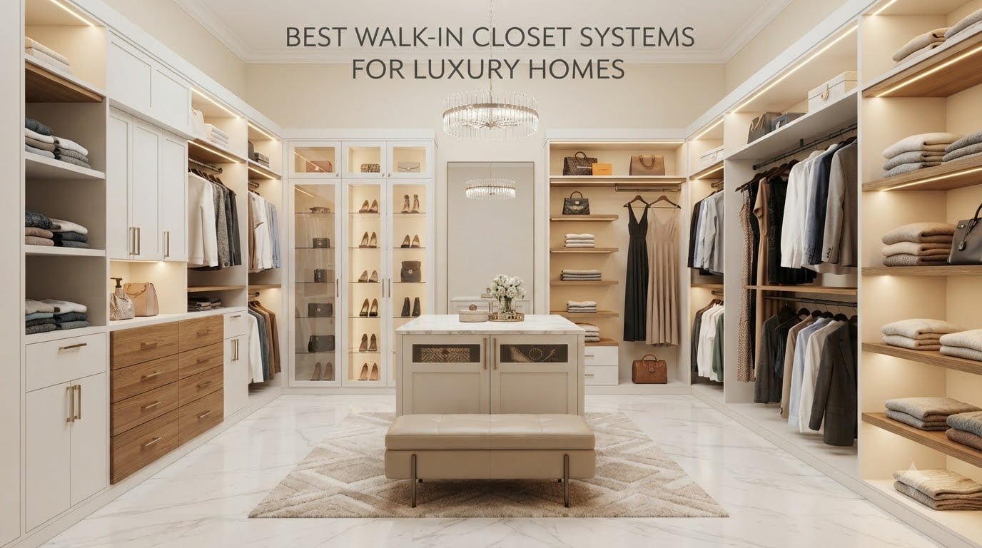 best walk-in closet systems for luxury homes