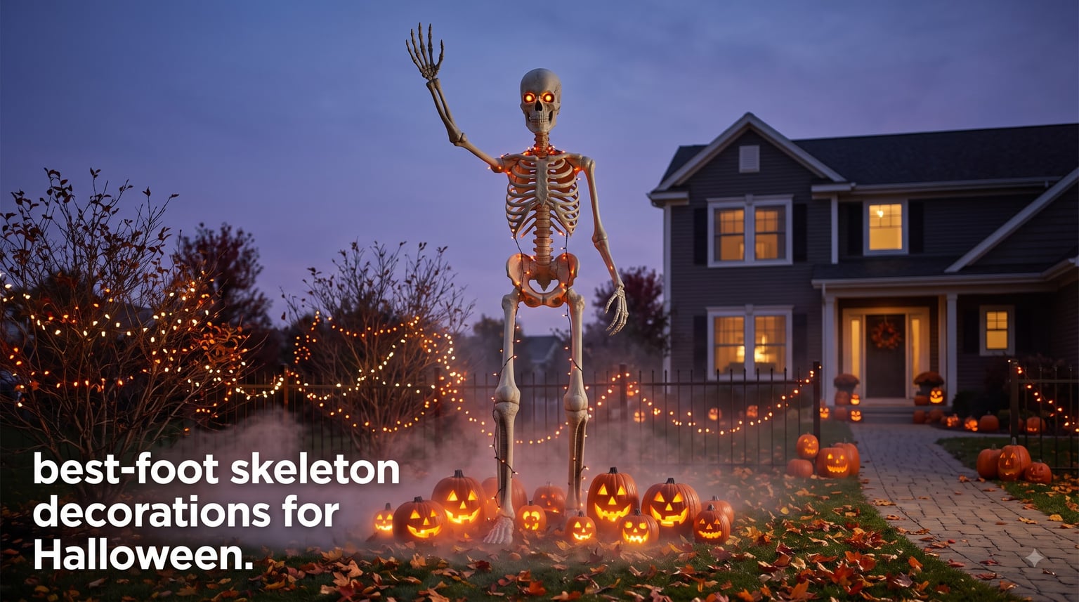 best 12-foot skeleton decorations for Halloween