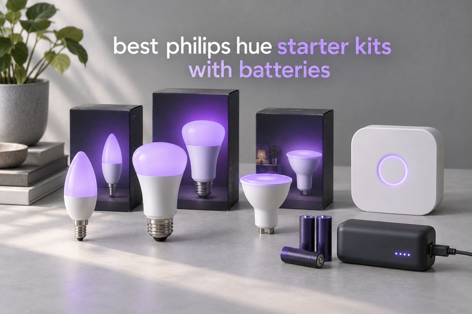 best philips hue starter kits with batteries