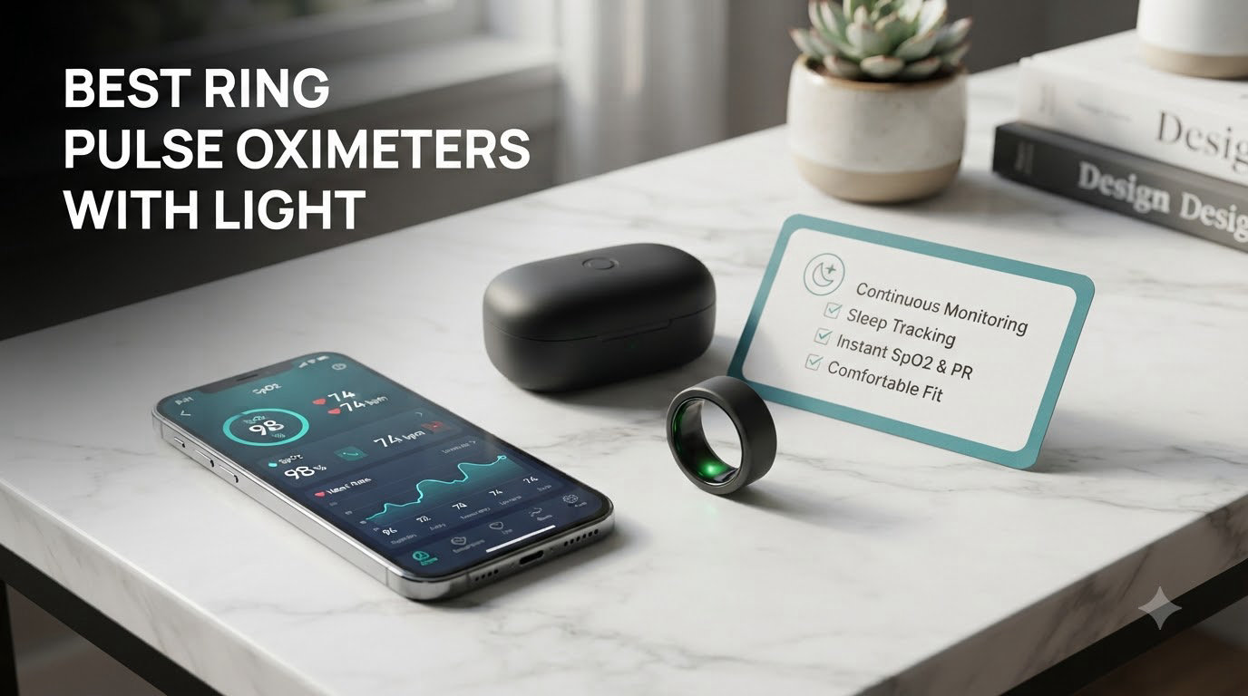 best ring pulse oximeters with light