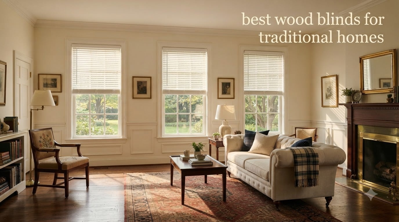 best wood blinds for traditional homes