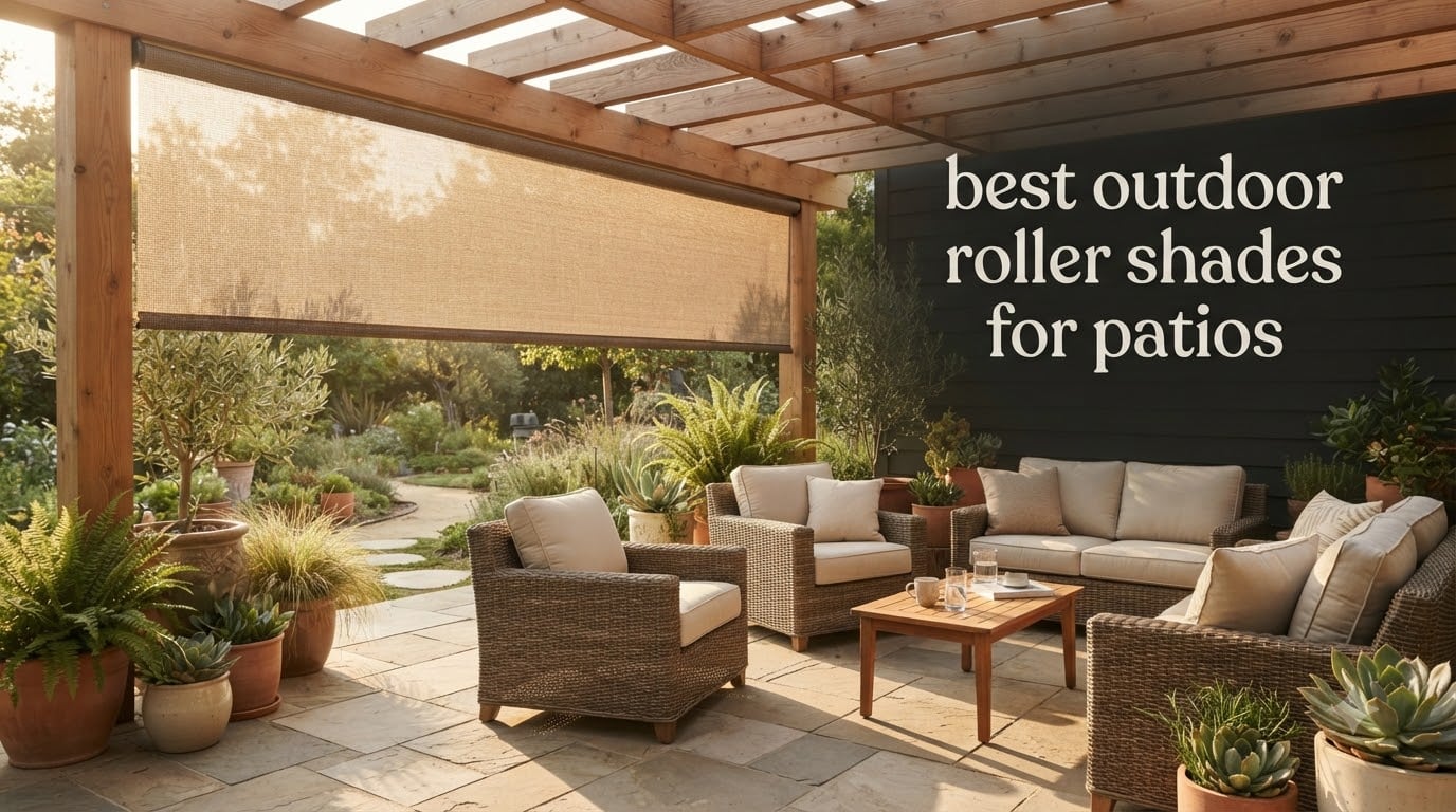 best outdoor roller shades for patios