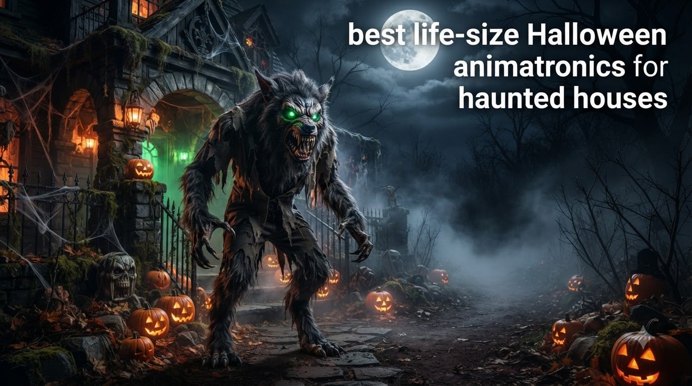 best life-size Halloween animatronics for haunted houses