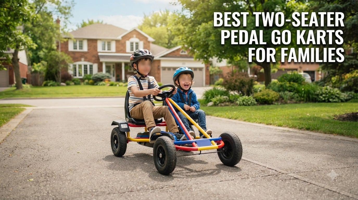 best two-seater pedal go karts for families