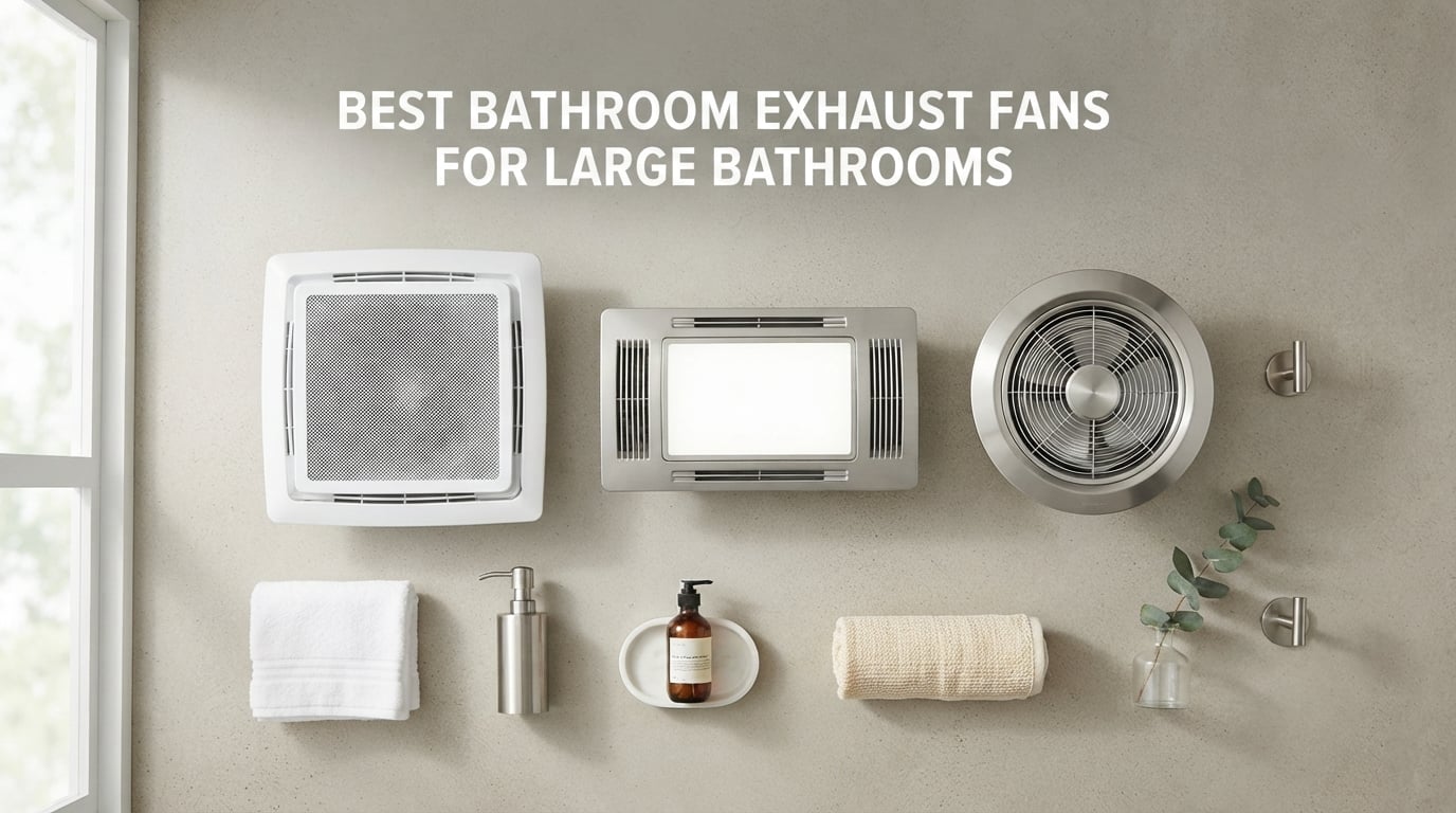 best bathroom exhaust fans for large bathrooms