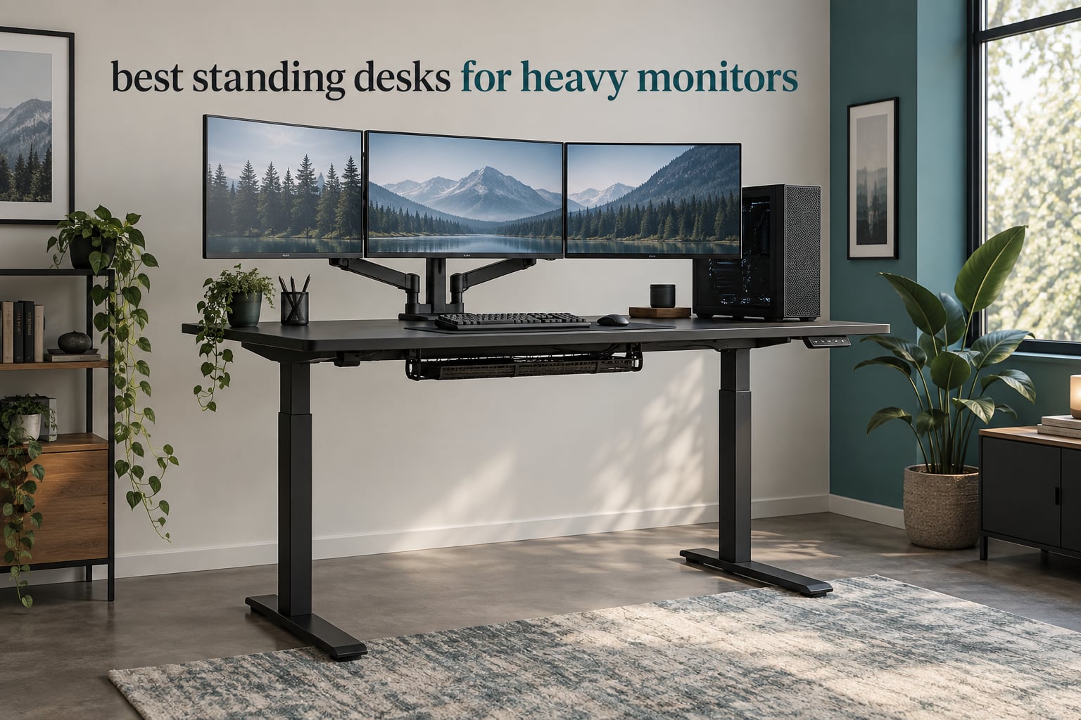 best standing desks for heavy monitors