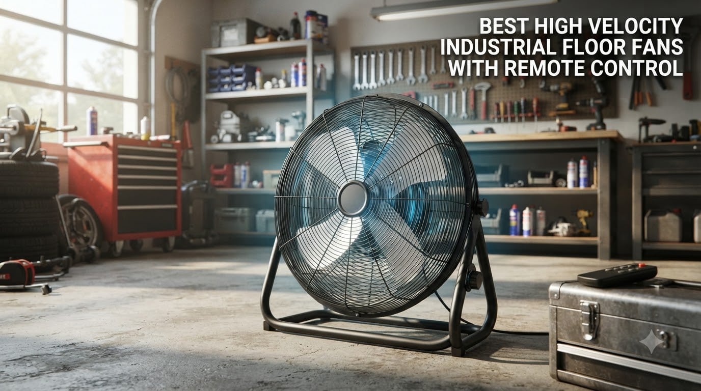 best high velocity industrial floor fans with remote control